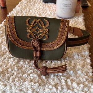 LOEWE Elegant Brown and Green Women's belt Bag